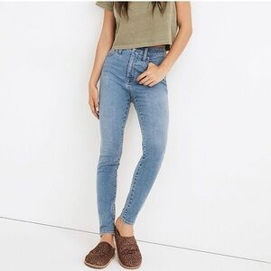 Madewell Curvy Roadtripper Light Blue High Rise Skinny Jeans 29